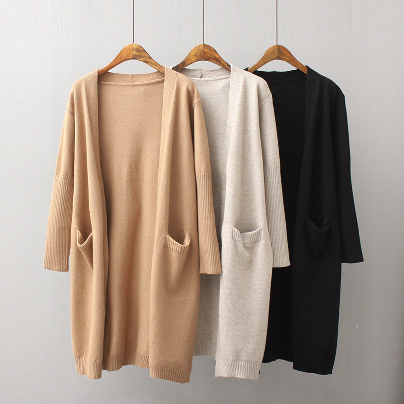 Damen Grobstrick-Cardigan mit praktischen Taschen und lässigem Schnitt Drune