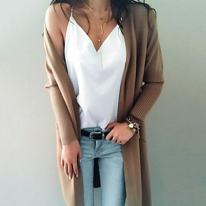 Damen Grobstrick-Cardigan mit praktischen Taschen und lässigem Schnitt Drune