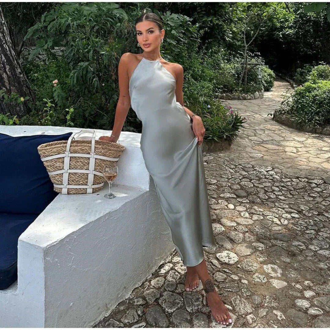 Drune | Halterneck-Kleid für Edle Anmut Bei Damen