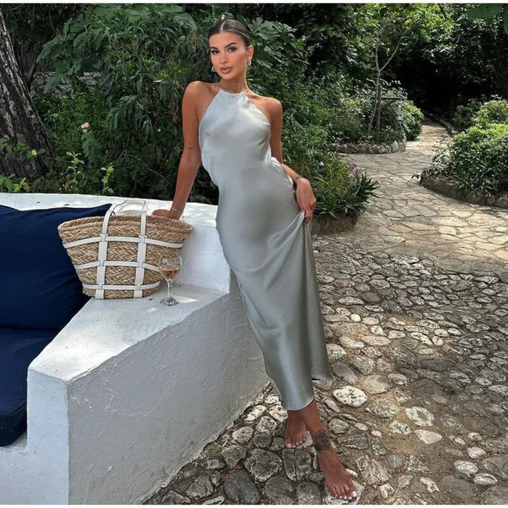 Drune | Halterneck-Kleid für Edle Anmut Bei Damen
