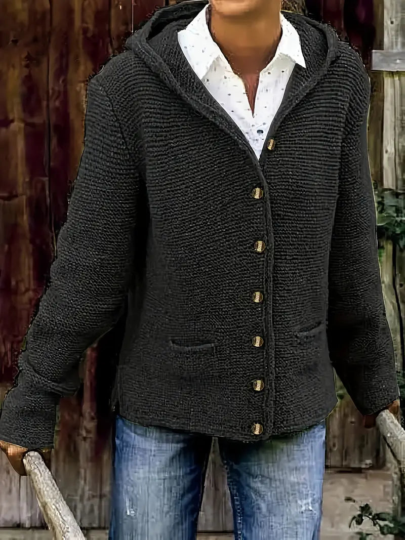 Drune | Modische Strickjacke mit Knopfleiste