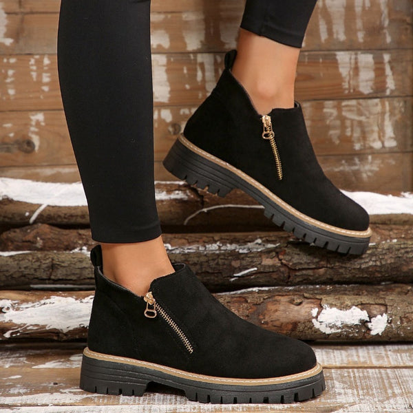 Drune | klassische Leder-Stiefeletten für Damen