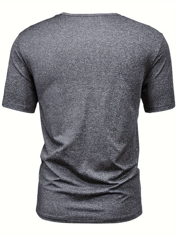 Drune | 3er Pack Herren T-shirts Mit Kurzen Ärmeln, Sommerliche Einfarbige Farbe