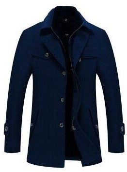Drune | Warmer knielanger Trenchcoat für Männer