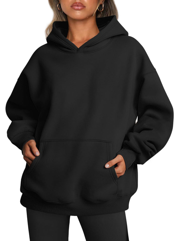 Drune | Oversized-Pullover aus Fleece mit Tasche für Damen