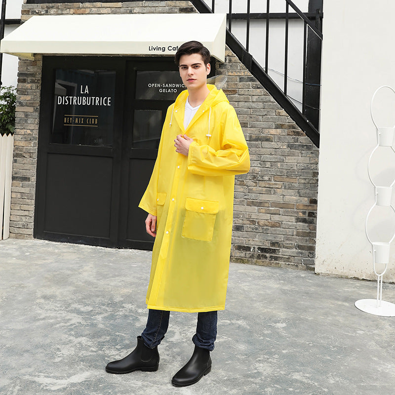 Herren Transparente Regenjacke mit praktischem Schnitt Drune