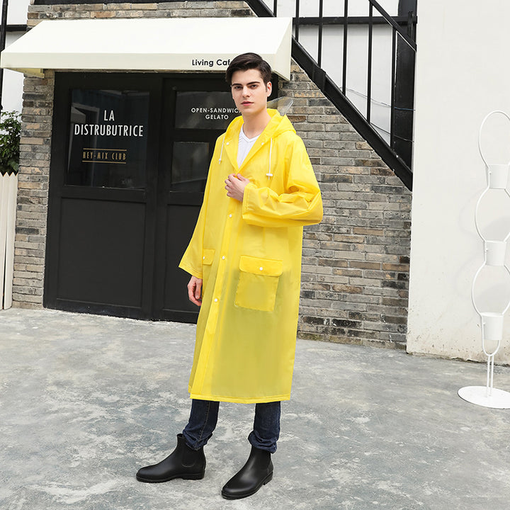 Herren Transparente Regenjacke mit praktischem Schnitt Drune