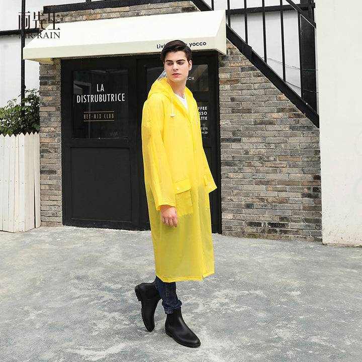 Herren Transparente Regenjacke mit praktischem Schnitt Drune