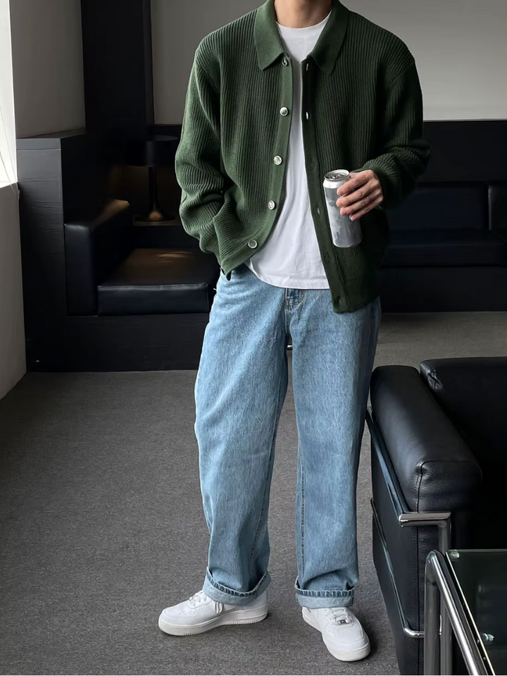 Drune | DER SLIM - FIT - CARDIGAN IM STREETWEAR - LOOK FÜR MODERNE MÄNNER