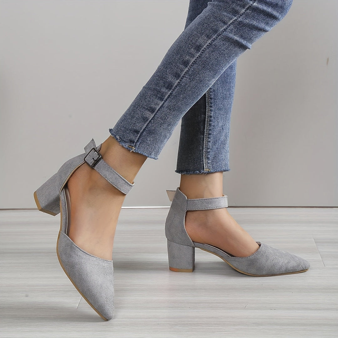 Drune | Damen Sandalen mit Blockabsatz Schnürung, mit Knöchelriemen, Elegant