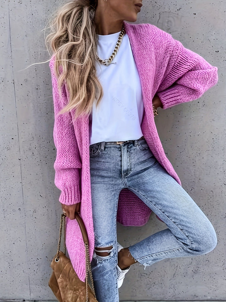 Drune | Langarm Gestrickte Strickjacke Für Damen - Perfekt für Alltagstragen
