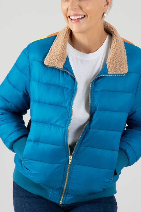 Drune | Regenbögen Retro Streifen Isolierte Jacke
