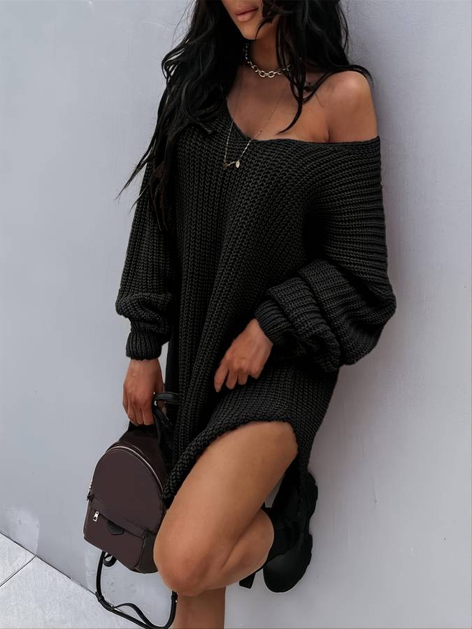 Drune - Übergroßes Strickkleid