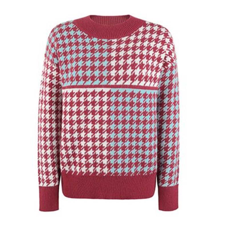 Drune | Geometrischer Strickpullover mit Modernem Muster