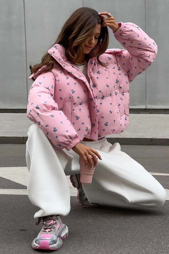 Drune | Bedruckte Puffy Pufferjacke