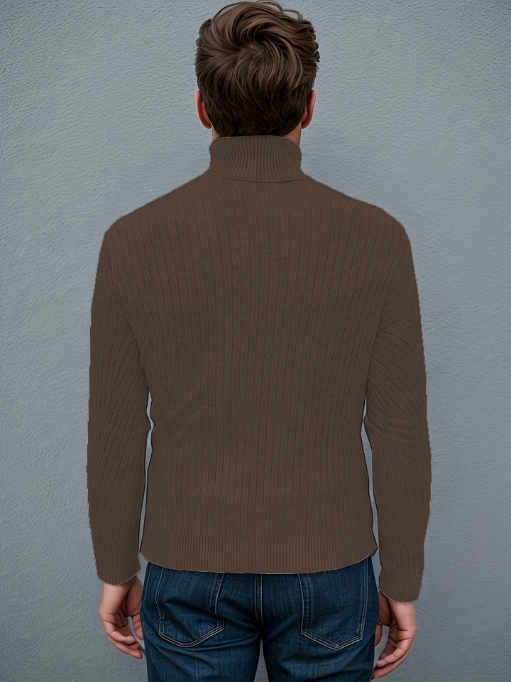 Drune | Kabelstrick Rollkragenpullover Weich und Warm Perfekt Für Herbst und Winter