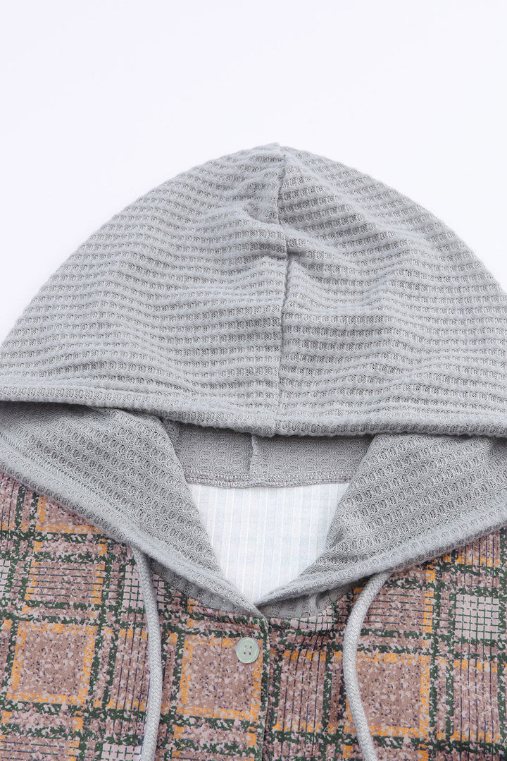 Drune | Gesmusterte Hemd mit Kapuze Polyester Ideal Für Den Alltag