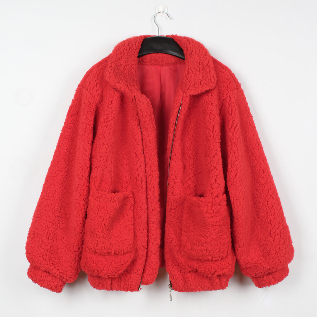 Damen Kuschelige Fleecejacke mit Reißverschluss Drune