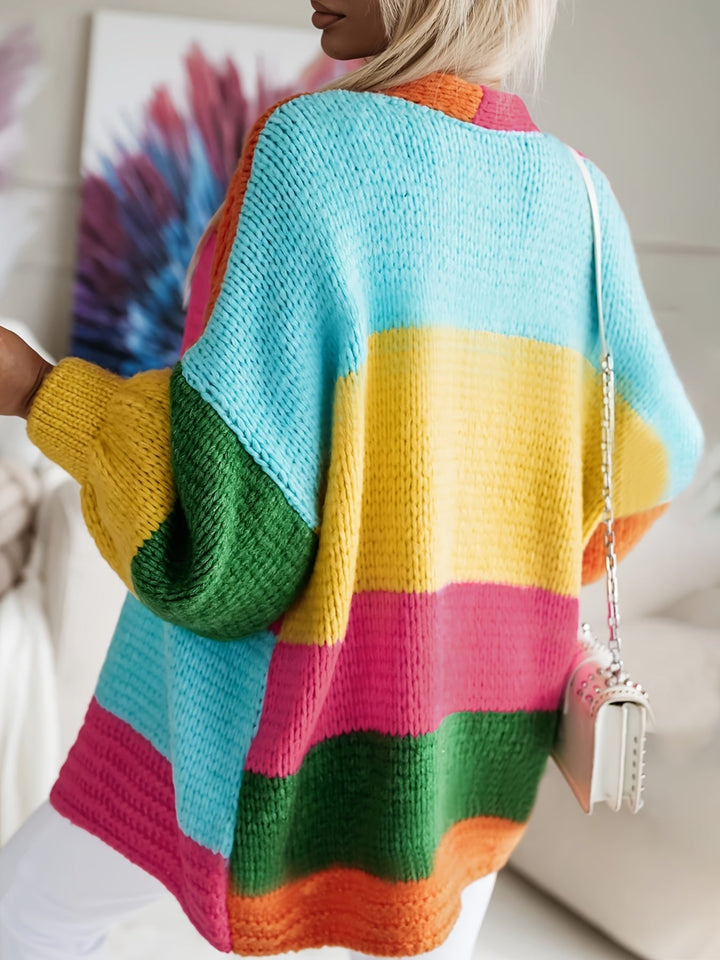 Drune | Mehrfarbige Strickjacke Für Damen - Perfekt für den Alltag