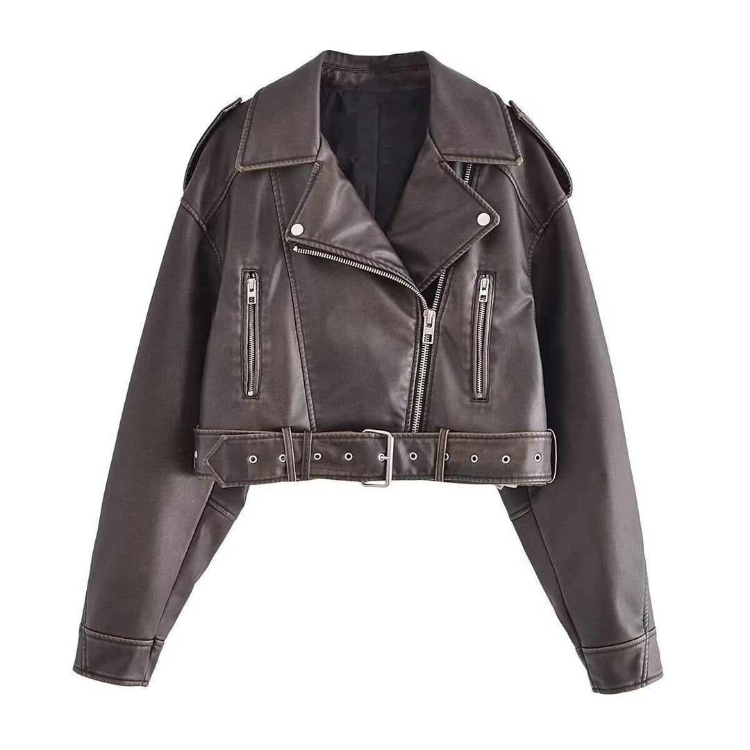 Drune | Waschbare, Farbverlaufende Lederjacke Für Damen*
