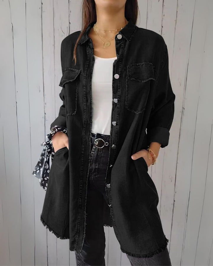 Drune | Bequemes Denim Overhemdjacke