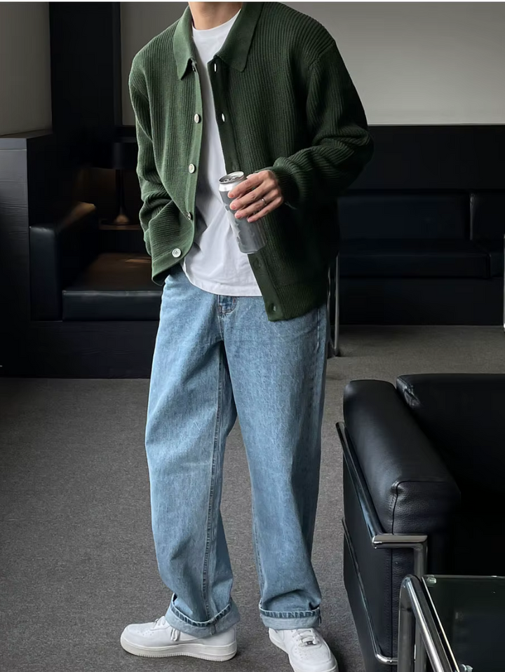 Drune | DER SLIM - FIT - CARDIGAN IM STREETWEAR - LOOK FÜR MODERNE MÄNNER