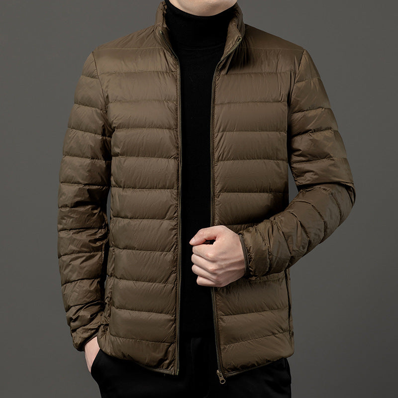 Drune | Gep pufftes leichtgewicht Herrenjacke mit Reißverschluss