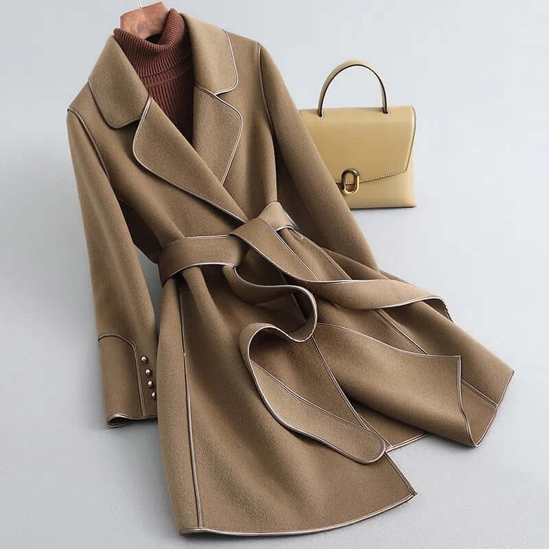 Drune | Damen Lange Winter Wollmantel