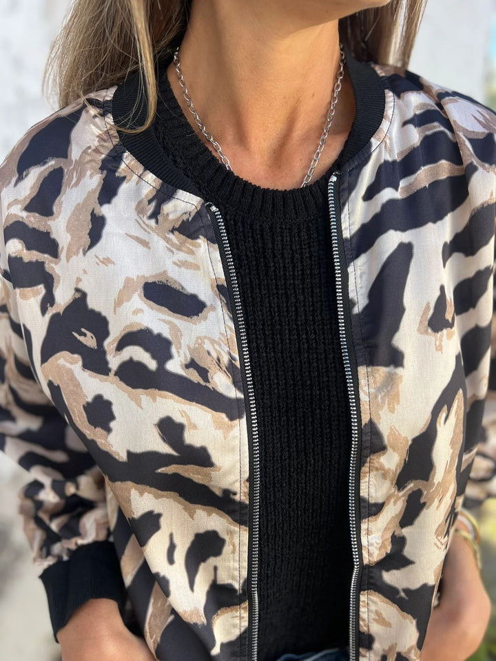Drune | Damen-Bomberjacke mit Print