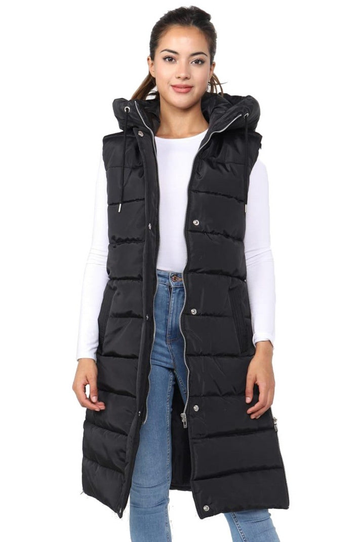 Drune | Damen Kapuzen-Pufferjacke