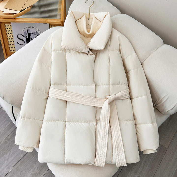 Drune | Trendy Damen Winterjacke mit verstellbarem Gürtel