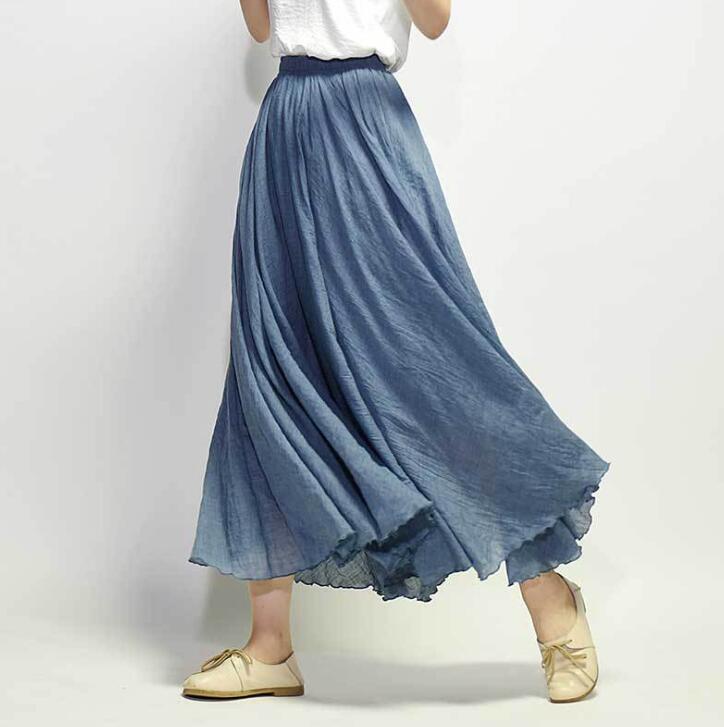 Drune | Lässig fallender Boho Maxi Rock für Damen