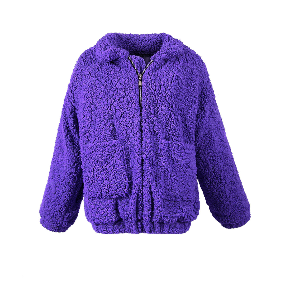 Damen Kuschelige Fleecejacke mit Reißverschluss Drune