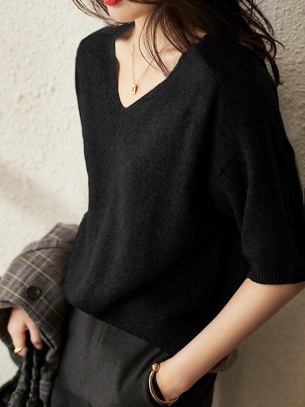 Drune | weicher Cashmere-Pullover mit V-Ausschnitt für Damen
