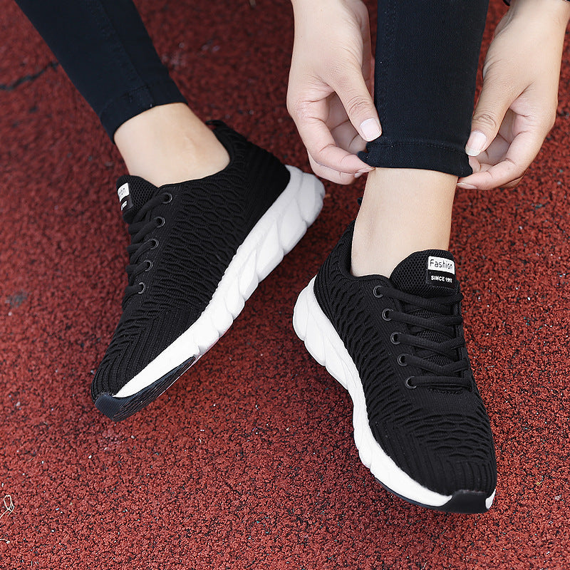 Damen nan leichte atmungsaktive Strick-Sneaker mit gepolstertem Komfort-Fußbett Drune