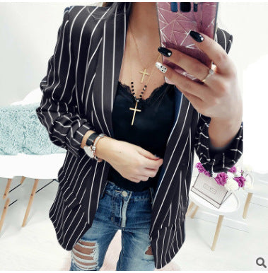 Damen Blazer im modischen Streifen-Look mit komfortabler Passform Drune