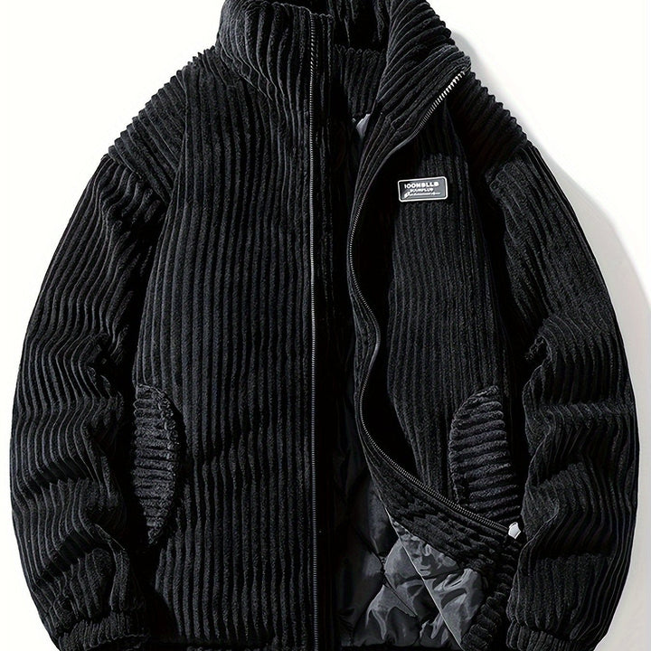 Drune | Lässig geschnittene Winterjacke aus Cord