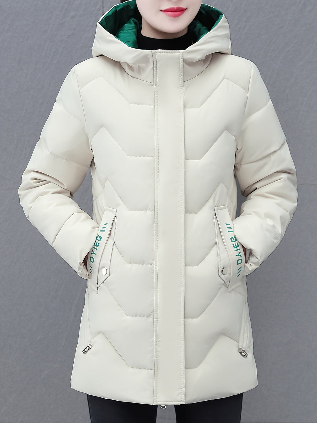 Drune | Mittelange, gepolsterte Jacke für Frauen - Ideal für Herbst/Winter