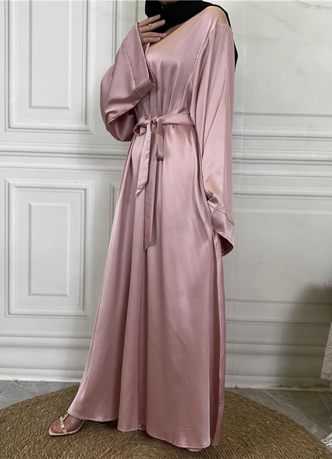 Drune | Klassische Damen Langarm Maxikleid