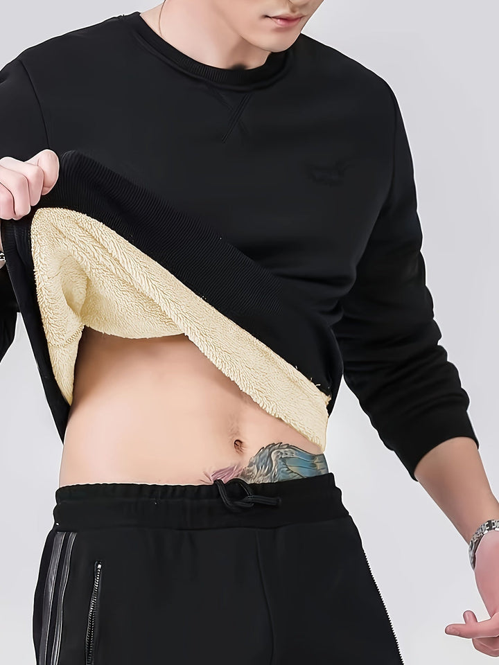 Drune | einfarbiger Baumwolle Sweatshirt für Männer - Perfekt für den Alltag