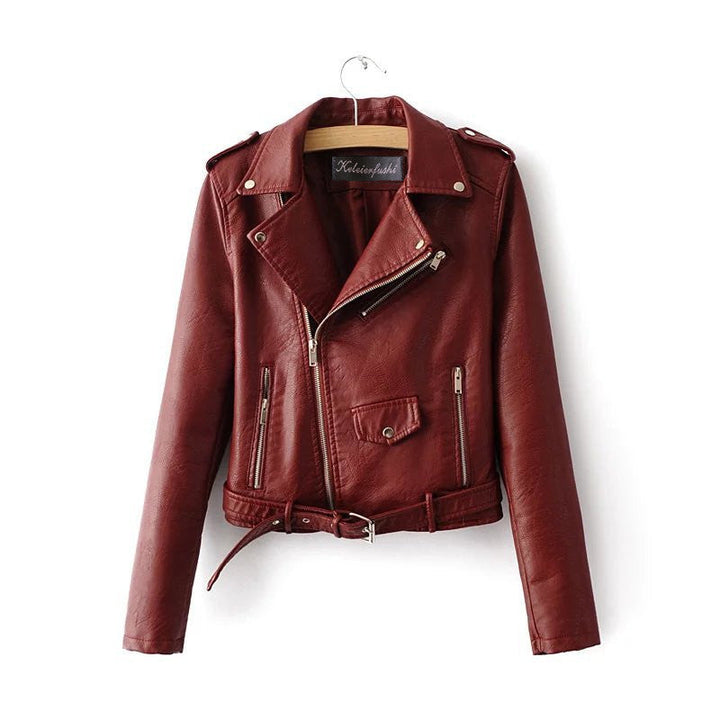 Drune | Elegante Lederjacke für Damen mit Gürtel