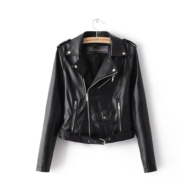 Drune | Elegante Lederjacke für Damen mit Gürtel
