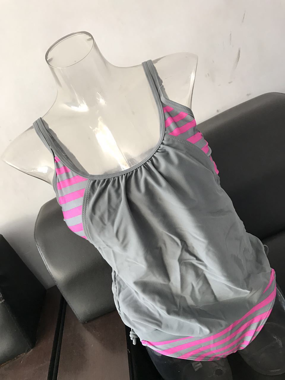 Damen Tankini mit verstellbaren Trägern und Übergroßem Schnitt Drune