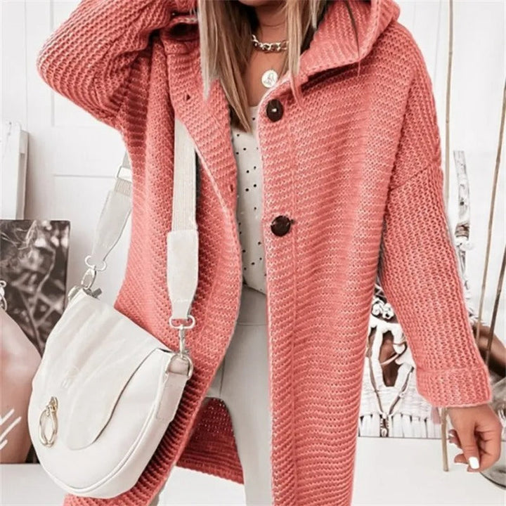 Drune | Damenweste mit Kapuze Cashmere Look Herbst