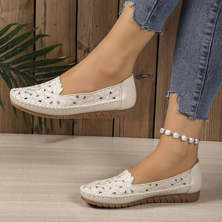 Blumige perforierte Loafer Drune Drune