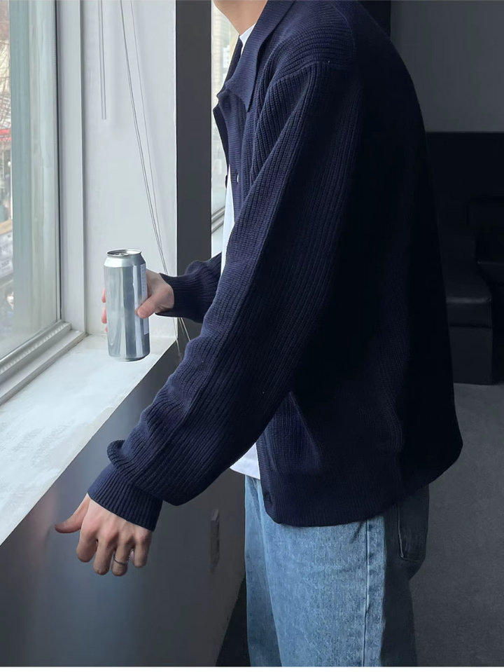 Drune | DER SLIM - FIT - CARDIGAN IM STREETWEAR - LOOK FÜR MODERNE MÄNNER