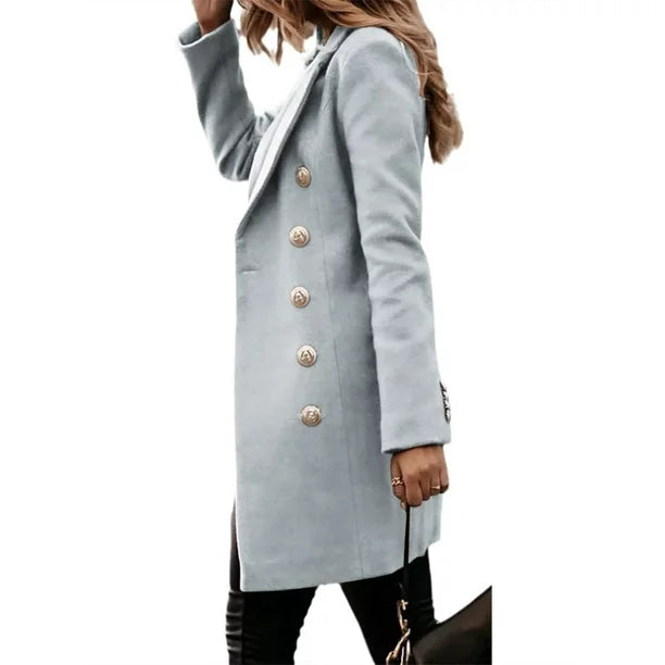 Drune Solide Farbe Mantel Jacke