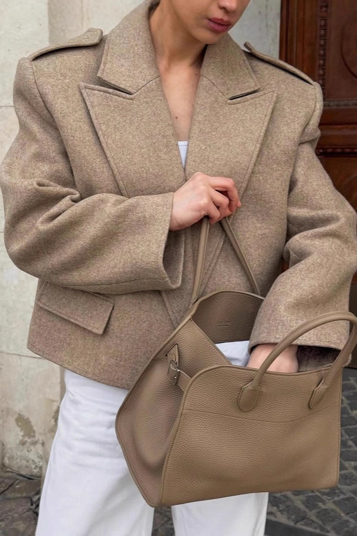 Drune | Wolle Schulterpolsterjacke