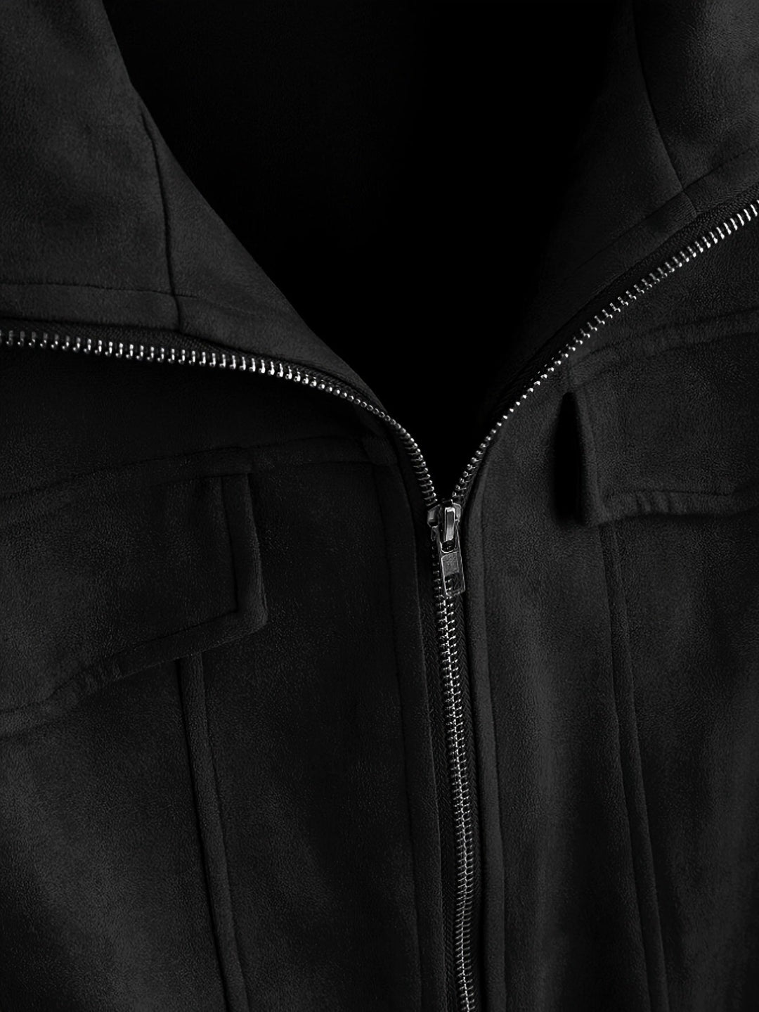 Drune |  Einfarbige Warme Fleece Bedruckte Winterjacke Für Herren - Ideal für Winter