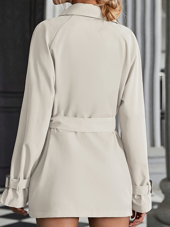 Drune | Trenchcoat mit Gürtel und langen Ärmeln für Damen - Ideal für jeden Anlass